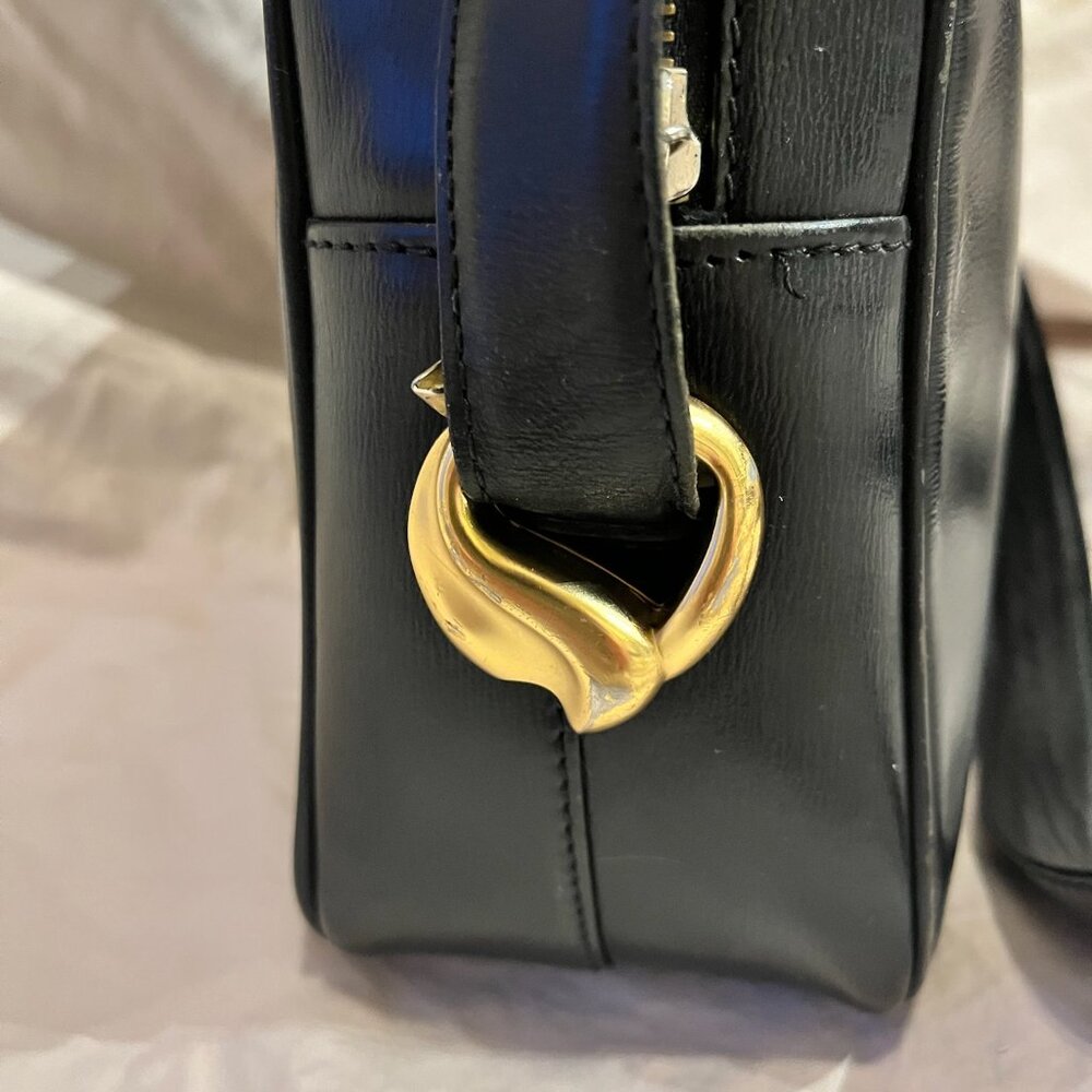 Vintage Lanvin Shoulder Bag - black leather - Picture 7 of 12